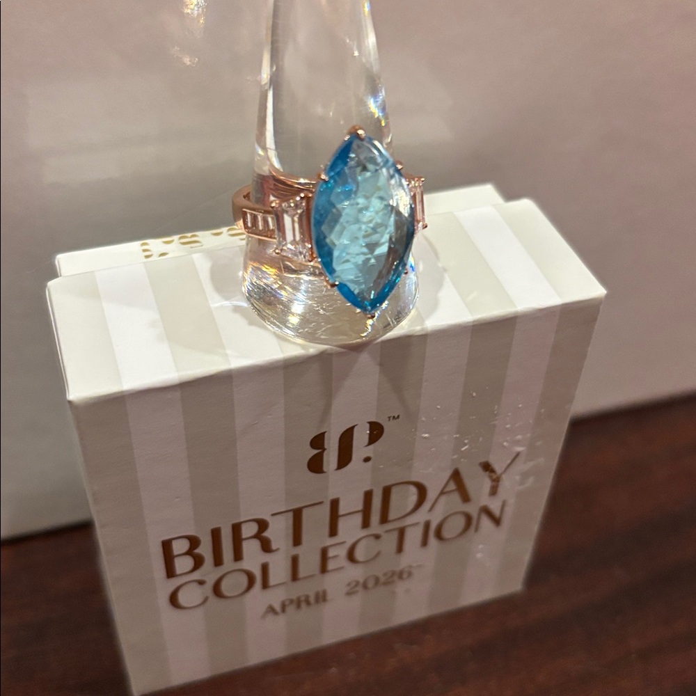 Mental Health: Color Change: Blue Topaz to Rodalite on Rose Gold - Picture 2 of 2